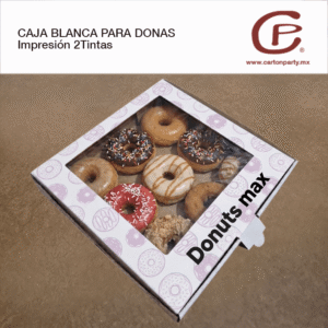 Caja para donas 2 TINTAS