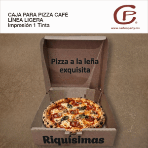 Caja para pizza LIGERA IMPRESA 1 TINTA
