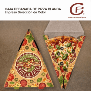 Caja para rebanada de pizza / Impresión Selección de Color