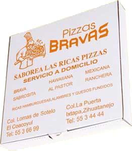 Bravas1 caja para pizza 1 tinta