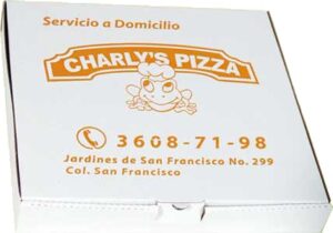 Charly's pizza caja para pizza 1 tinta