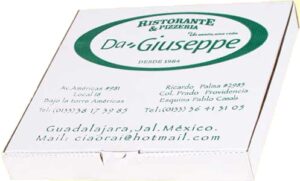 Da'Giuseppe 2 caja para pizza 1 tinta
