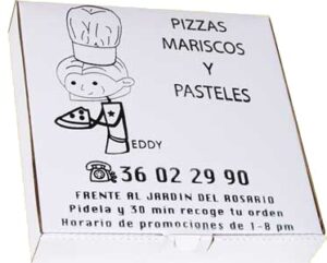 Eddy caja pizza 1 tinta