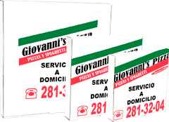 Giovanni's caja pizza 2 tintas
