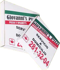 Giovanni's caja para pizza 2 tintas