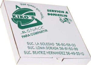 Kiko's caja para pizza 1 tinta