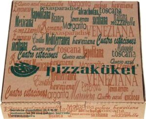 Koket caja para pizza 2 tintas