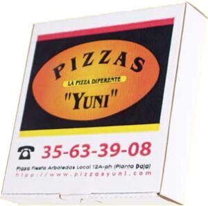 Yuni Caja para Pizza 3 tintas