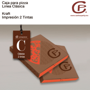 Caja para pizza CAFÉ IMPRESA 2 TINTAS