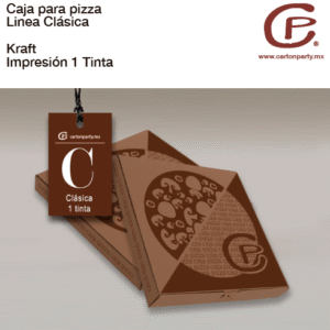 Caja para pizza CAFÉ IMPRESA 1 TINTA