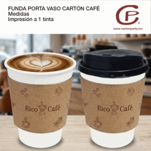 Funda porta caliente para vaso desechable