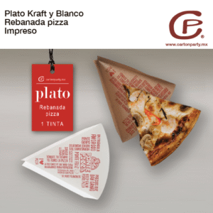 Plato para rebanada de pizza