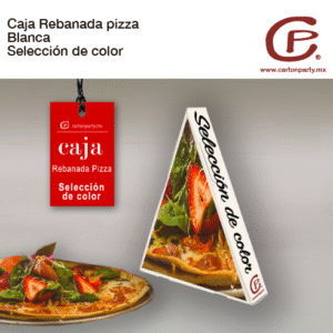 Caja para rebanada de pizza / Impresión Selección de Color