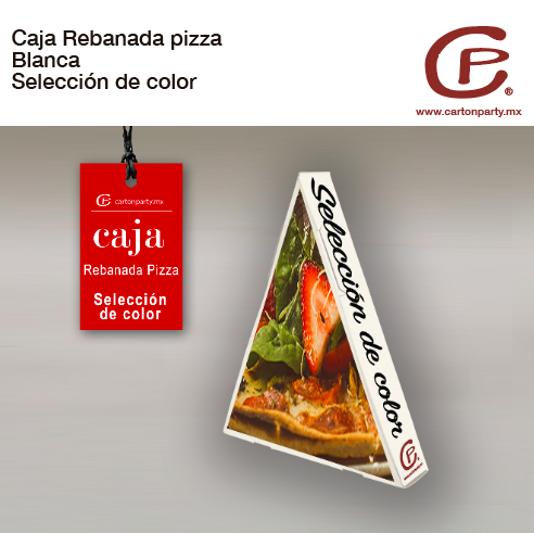 Caja para rebanada de pizza / Impresión Selección de Color - Imagen 2