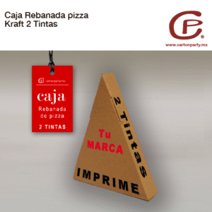 Caja para rebanada de pizza 2 TINTAS