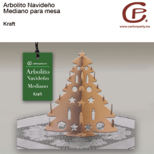 Pino navideño de cartón mediano K22