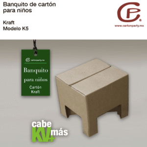 Banquito de cartón para niños K5