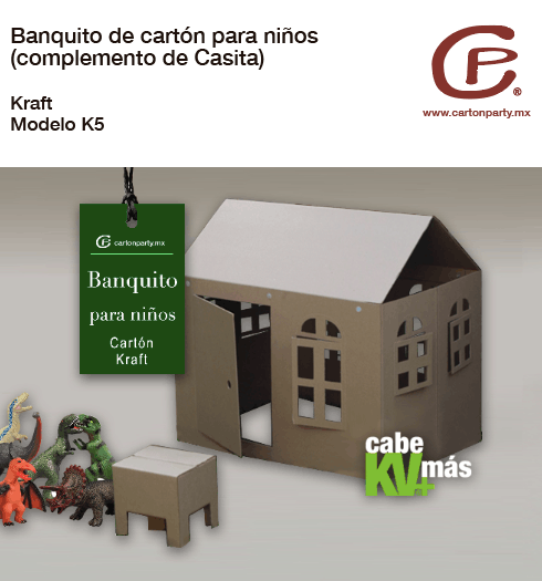 Banquito de cartón para niños K5 - Imagen 3