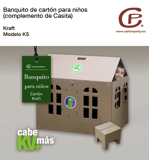 Banquito de cartón para niños K5 - Imagen 4