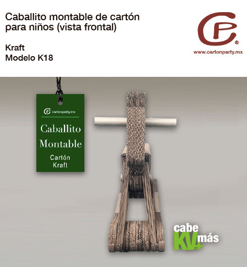 Caballito montable de cartón K18 - Imagen 5