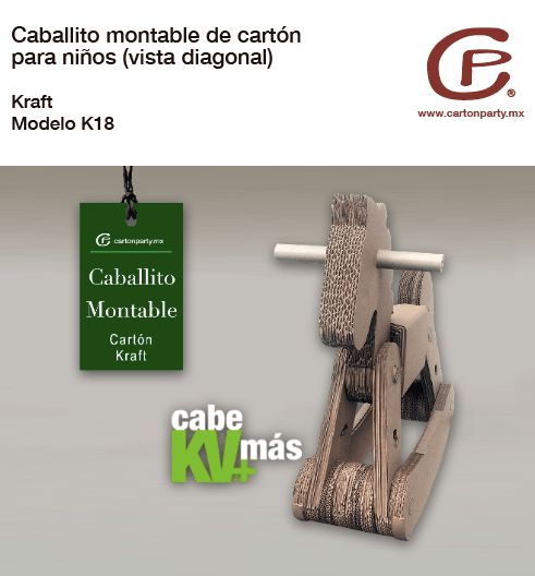 Caballito montable de cartón K18 - Imagen 4