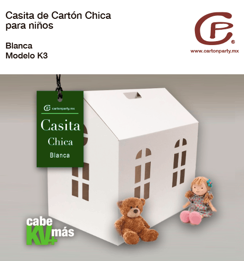 Casita de cartón chica para niños K3