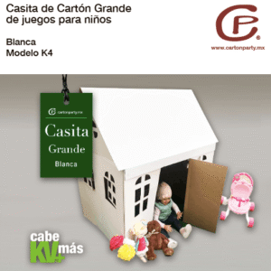 Casita de cartón grande para niños K4
