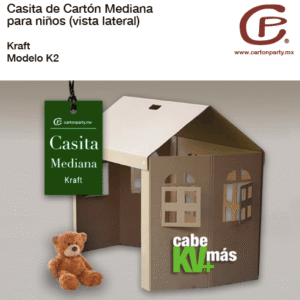 Casita de cartón mediana para niños K2
