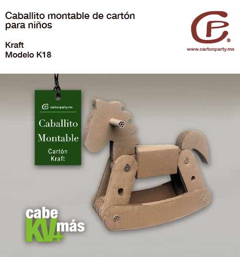 Caballito montable de cartón K18 - Imagen 2