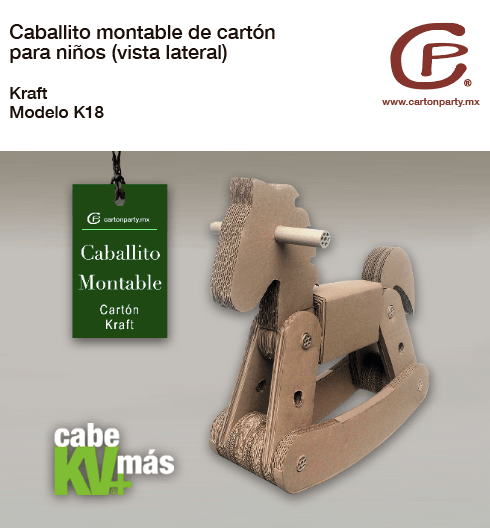Caballito montable de cartón K18 - Imagen 3