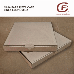 Caja para pizza ECONÓMICA CAFÉ