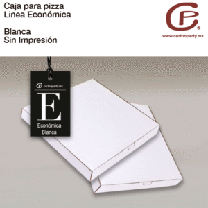 Caja para pizza ECONÓMICA BLANCA