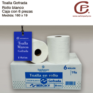 Toalla de papel en rollo para manos