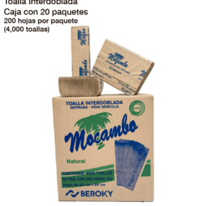 Toalla Interdoblada Natural para manos