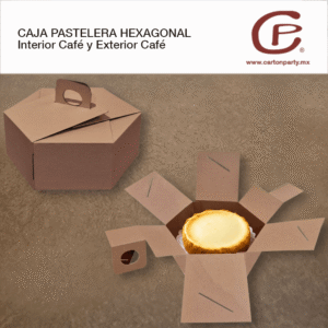 Caja para pastel hexagonal