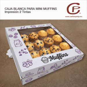 Caja para Mini Muffins 2 TINTAS
