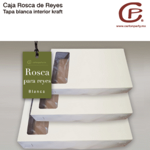 Caja para rosca de reyes con tapa / Sin impresión