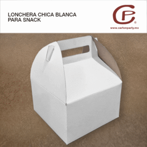Lonchera Chica Blanca para Snack