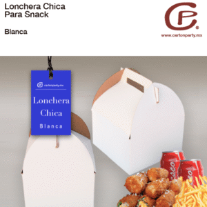 Lonchera Chica Blanca para Snack